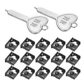 MECCANIXITY 15pcs Port Blocker Locking USB Port/Dust Metal Blocker with Coded Key,Black