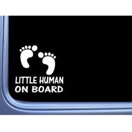 Little Human on Board L972 6" Sticker Decal Baby on Board