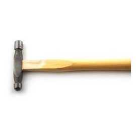 WireJewelry Lightweight Ball Peen Hammer with Wooden Handle