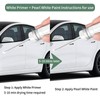 Pearl White Tricoat(QAB) Touch Up Paint For Nissan Exact Match-Chips