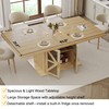 LVB Dining Table for 4-6, Modern Wood Dining Room Table,