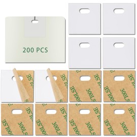 (100 Set/200 Pieces) Clear Vertical Blind Repair Tabs, Blind Fixers for Vertical Blinds Replacement Slats & Parts