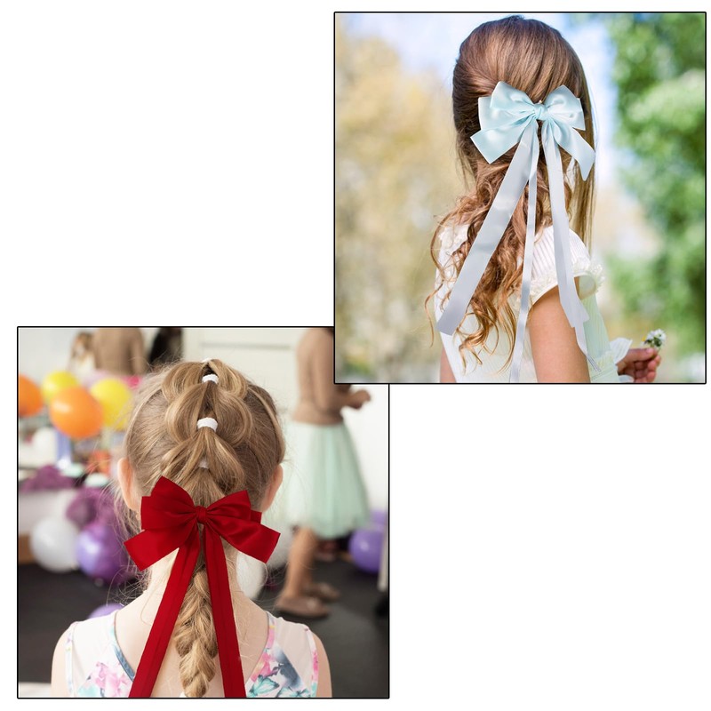 Hair Bows for Women 6 PCS, Upgrade Bows for Girls