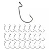Reaction Tackle Offset EWG Worm Hooks (25-Pack) - 1/0