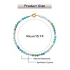 zocare Beaded Gemstone Necklace for Women,Crystal Beads Choker with Spring