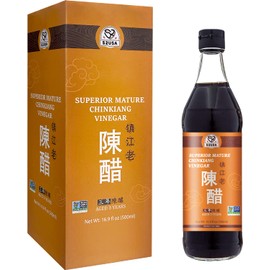 52USA 52USA Chinese Black Vinegar, 3 Years Mature Aged Black Rice Vinegar, Chinkiang Vinegar, Zhenjiang Vinegar, 16.9 fl. Non-GMO Project Verified Vinegar