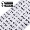 Skweawert 1-1000 Consecutive Number Inventory Stickers Self Adhesive Waterproof Labels