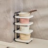 RAKSONIC Kitchen Shelving Floor-to-ceiling multi-layer pot storage rack Multi-functional sink