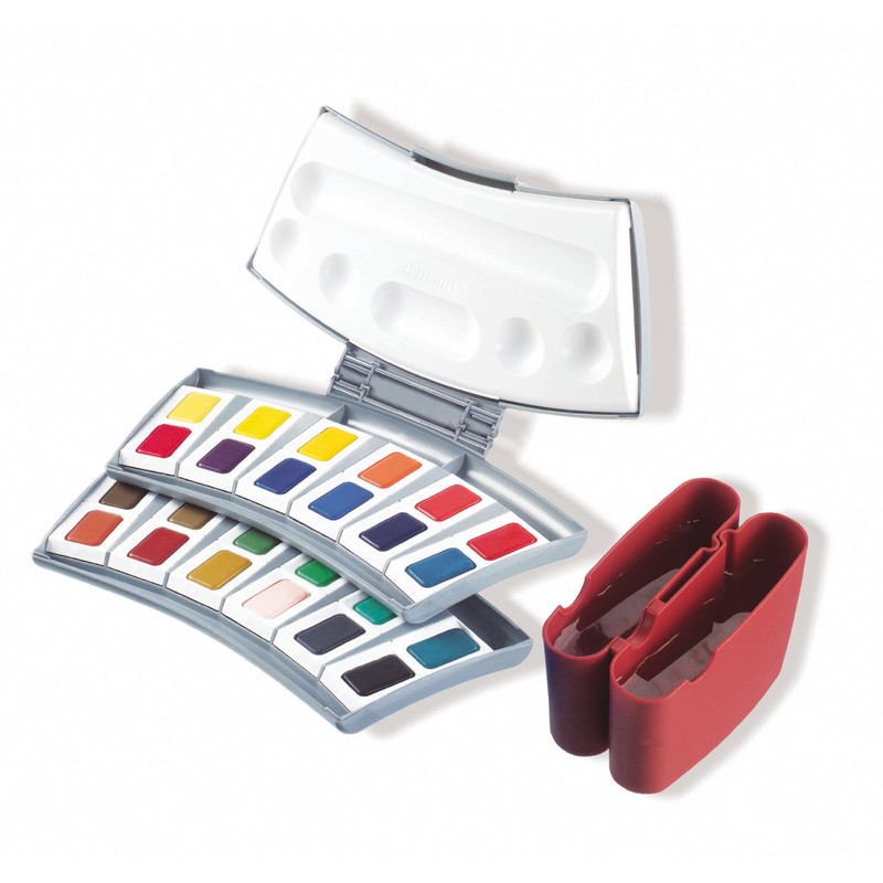Pelikan 721894 Aquarell-Malkasten mit 24 Farben, 1 Stück, Sortiert