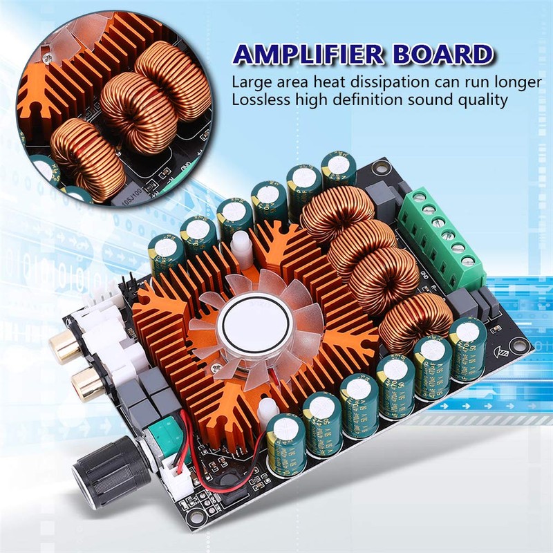 Fafeicy Power Amplifier Board, TDA7498E 160Wx2 2.0HIFI Stereo Support for