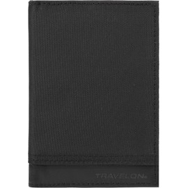 Travelon - Funda para pasaporte con bloqueo RFID, Negro -, Una talla, portafolios RFID