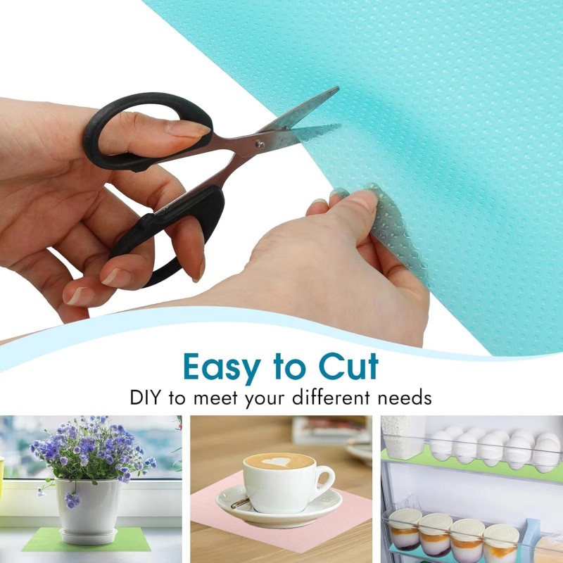 BEVTEE 8 Pack Refrigerator Liners,Washabl