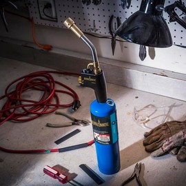 Bernzomatic® DuraCast® Wide Surface Torch - Durable Cast Body Aluminum Construction for Cooking, Heat Shrinking, Metalworking, and Vinyl Wrapping (TS 4500 Torch)