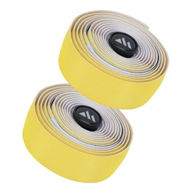 Aomiun Bicycle Handlebar Tapes, 2 Rolls Two-Tone Colour Gradient Handlebar Tape Road Bike Handlebar Tape for MTB Road Bike and Urban Cycling Including (Yellow Gradient)