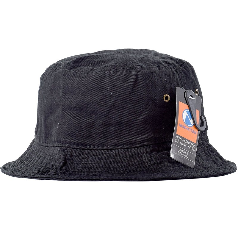 New Hattan Hat Bucket Hat for Men & Women, Black