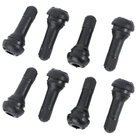 Aoerzn 8Pcs Premium TR413 Tubeless Tire Valve Stems, Black Rubber Snap-in Tire Valve Stem, Universal for Tubeless 0.453 inches 11.5mm Rim Holes