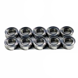 IKKO'S Miniature Bearings 1370ZZ Stainless Steel 7x13x4 Inner Diameter 0.3 inch (7 mm) Outer Diameter 0.5 inch (13 mm) Thickness 0.2 inch (4 mm) Double Sided Shielded Set of 10