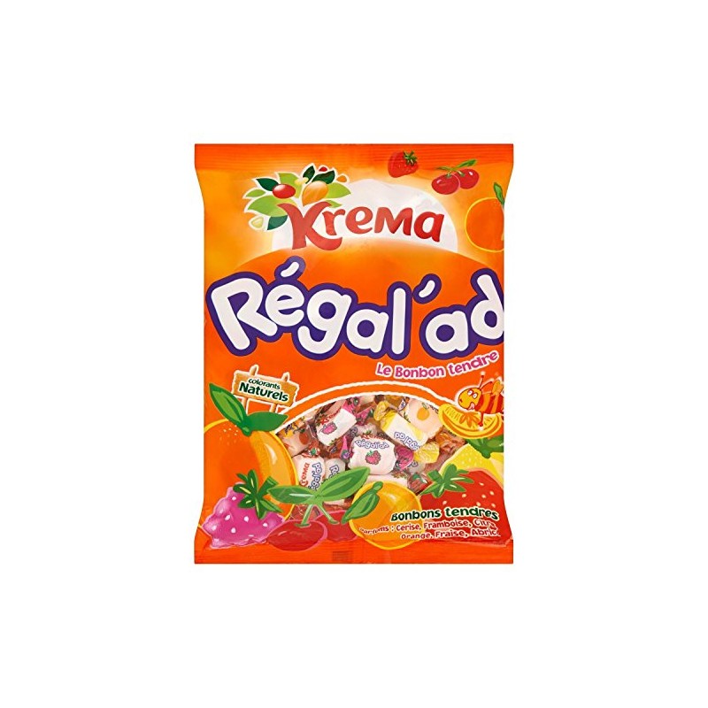 Krema Regal'ad Fruit Chewy Candy From France 150 Gr (8