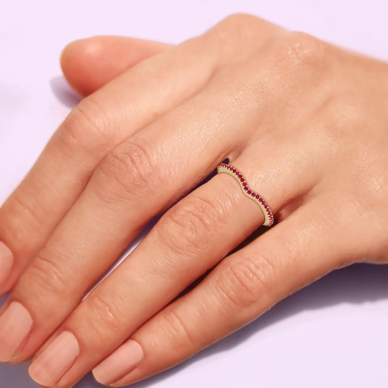 GOURIK 18K Yellow Gold Plated Created Emerald Ruby Sapphire &