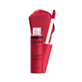 NYX PROFESSIONAL MAKEUP - Brillo de labios antiadherente, terciopelo rojo (rojo profundo)