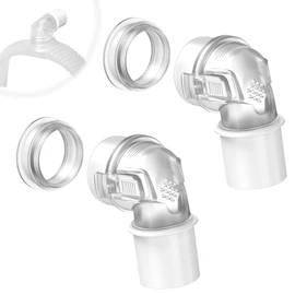 MEDICOLOR 2PCS Elbow Connector for Airfit F30i P30i N30i Swivel Elbows, Quick-Release & Rotatable, Enhanced Comfort and Flexibility