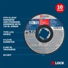BOSCH TCWX1S450P10 4-1/2 in. X-Lock® Metal/Stainless Steel Cutting Wheels -