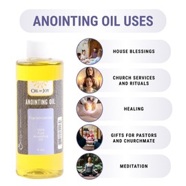 Anointing Oil for Prayers-Frankincense-4 Oz Altar Size Soft and Sweet, Woodsy and Earthy Scent Swanson Christian Products