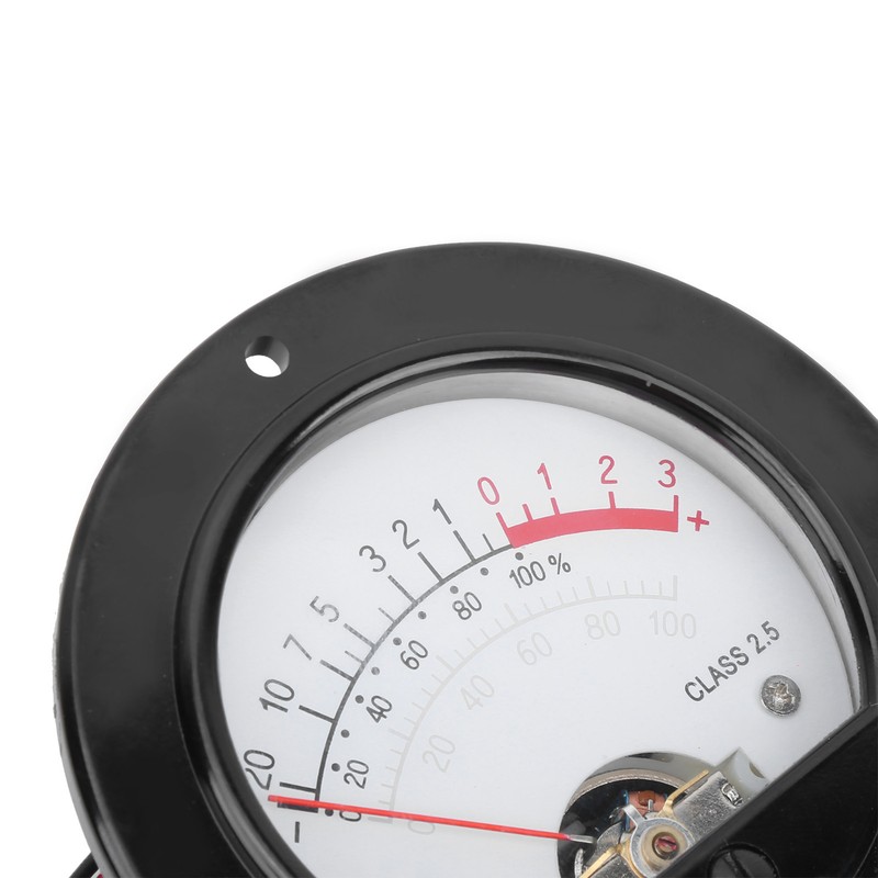 VU Meter Retro Pointer Dial Round Backlight VU Level Audio