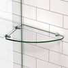 DreamLine GLSH-4100-09 Corner Shower Glass Shelf, Matte Black