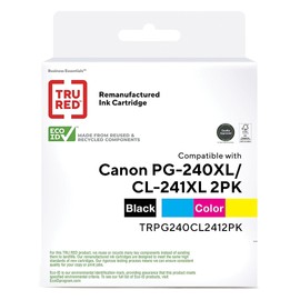 STAPLES Remanufactured High Yield Ink Replacement for Canon PG-240XL/CL-241XL, Compatible Canon Inkjet Printer Models
