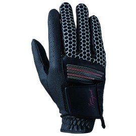 Casco Golf Gloves, Zeus Impact Zeus Impact Gloves, Men's, ZI-1926R, Black, 9.1 inches (23 cm), The upper side adopts a 2-way knit that stretches well and fits well