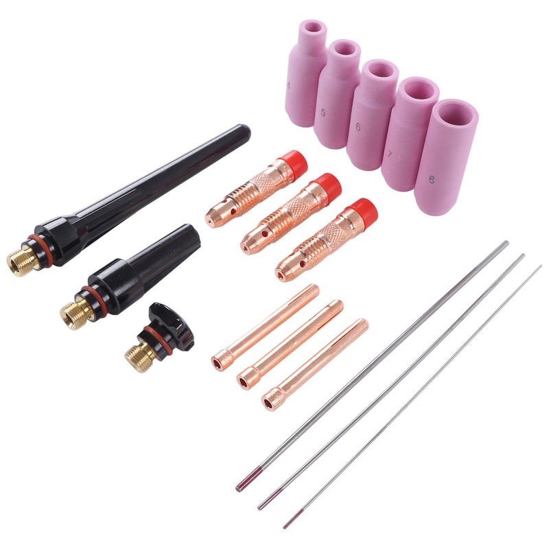 17Pcs TIG Welding Set ABS Argon Arc Welding Torch Glass