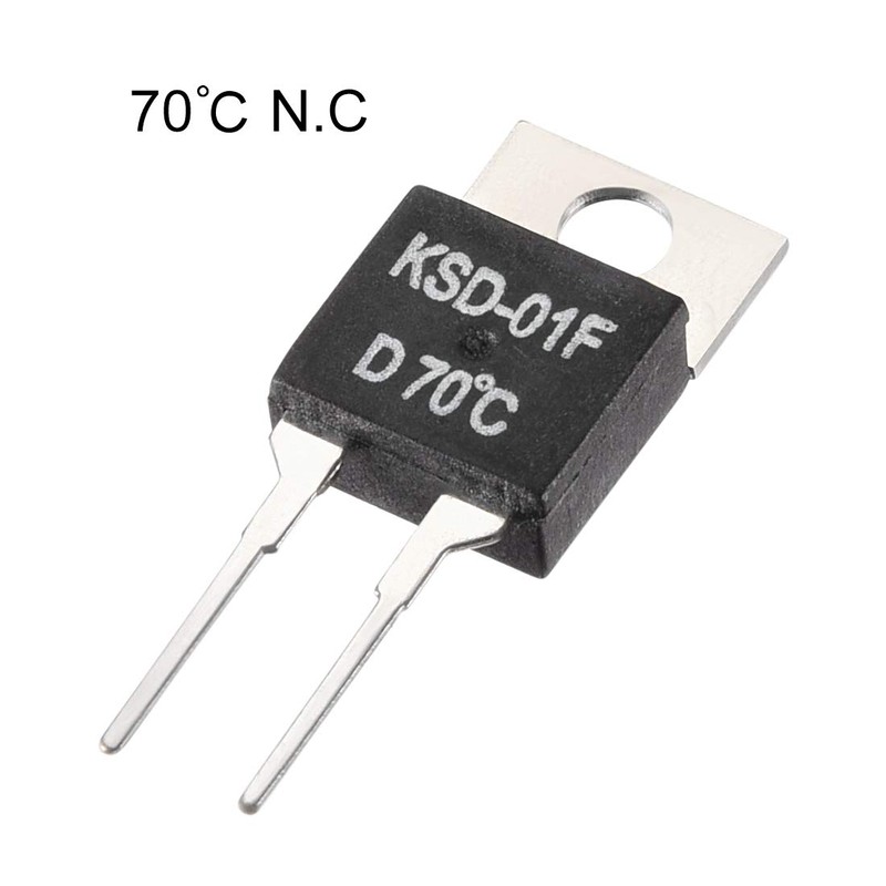uxcell Normally Close Temperature Switch, KSD-01F Thermal Switch Thermostat Temperature