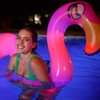 PoolCandy Inflatable Animal Swim Noodles (LED Flamingo)