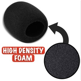 MINTHE™ Large Mic Cover For MXL, Audio Technica AT2020 and Other Large Microphones, Microphone Cover Foam, Microphone Filter, Mic Foam Cover, Foam Microphone Cover, Microphone Foam Cover