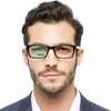 OCCI CHIARI Bifocals Reading Glasses for Men,Transition Square Eye Protection
