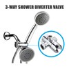 3-Way Shower Diverter Valve Mount, G1/2 Handheld Shower Arm Diverter