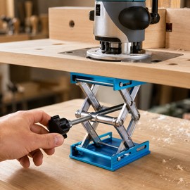 4-Inch Adjustable Aluminum Router Lift Table 5kg Capacity
