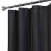 Bath Elements Heavy Duty Magnetized Shower Curtain Liner(Black)