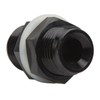 Fuel Cell Bulkhead Fitting with PTFE Washer Black Anodized 6061‑T6