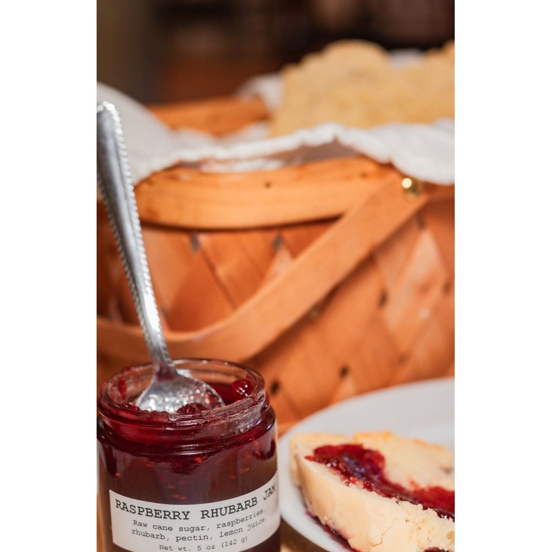 Raspberry Rhubarb Jam, 5 oz - Craft, Gourmet, Unusual Jams