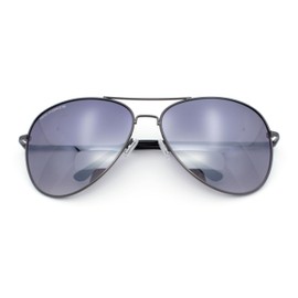 Airforce Mens Oversize Classic Officer Metal Rim Pilot Sunglasses Gunmetal Smoke