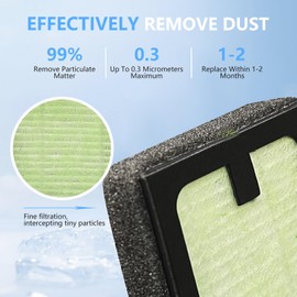 6 PCS HEPA Filter Replacement Compatible with Baby Brezza Baby Bottle Washer Pro and Baby Brezza Baby Bottle Dryer Advanced