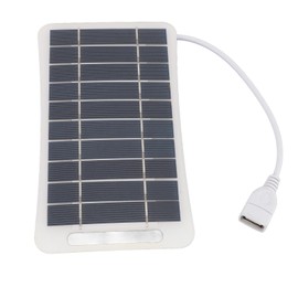 5W USB Solar Panel with Monocrystalline Silicon,5V Small Solar Charger for Camping Travel Outdoor,Handheld Panel Charger for Home Lighting,Cell Phone Charging,USB Fan,Night Light