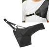 Archery Chest Guard Black PET And Cowhide Hunting Chest Protector