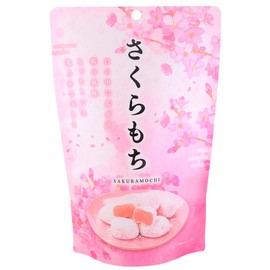 Sakura Mochi Premium Traditional Japanese Rice Cakes, 130g, Soft Chewy Wagashi Food Sweets Estala