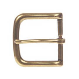 1 1/2" (38 mm) Single Prong Square Belt Buckle Color: Antique Brass