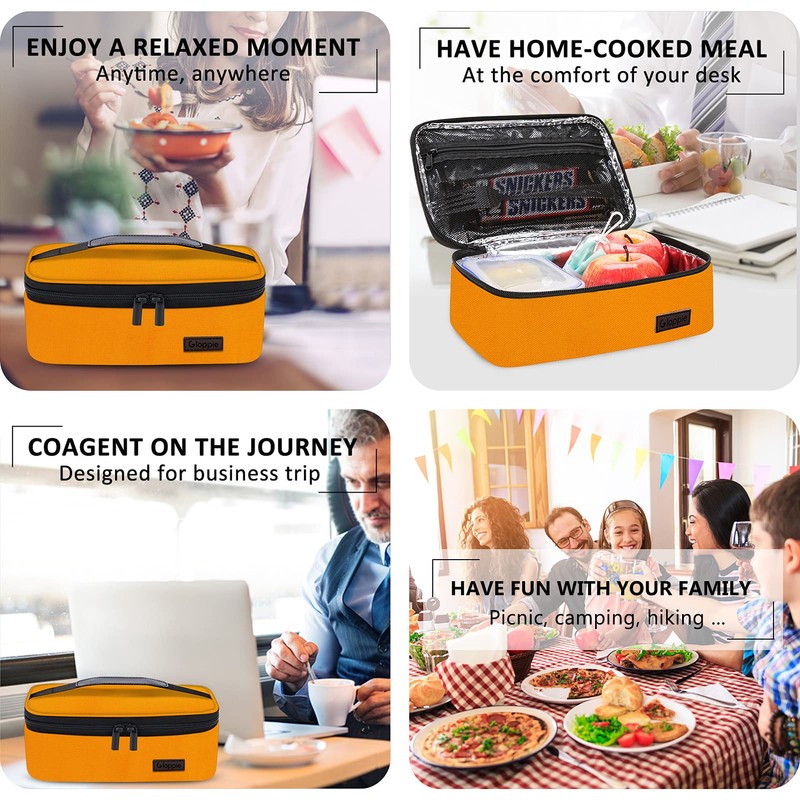 Gloppie Lunch Bag Cooler Bag Small Insulated Lunch Bag with