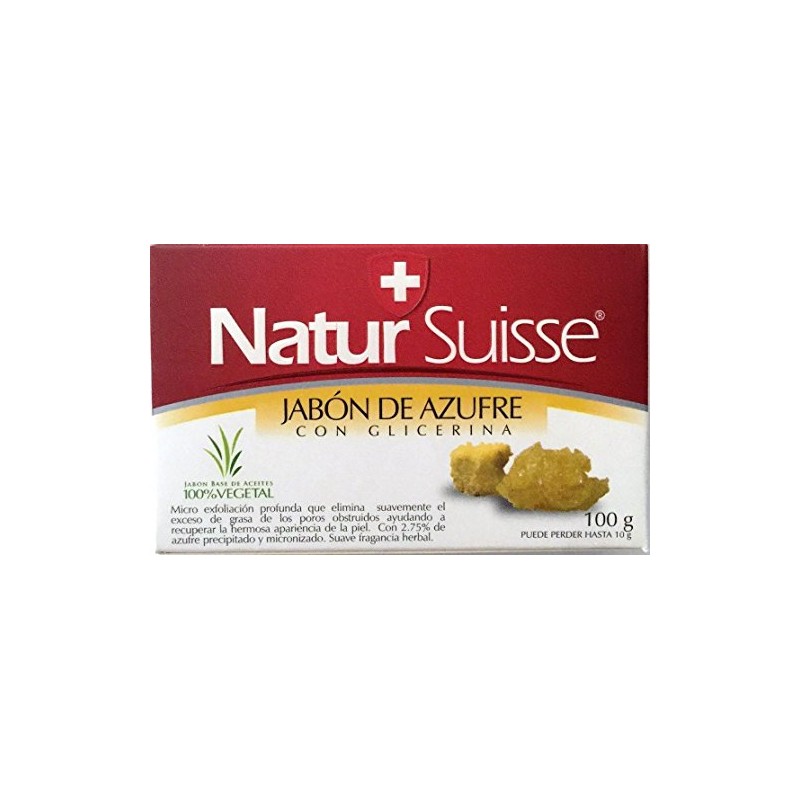 Natur Suisse Jabon De Azufre Sulfur Soap 3.5 oz. With
