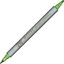 Zig Memory System Writer Twin Tip Marker Metallic Black